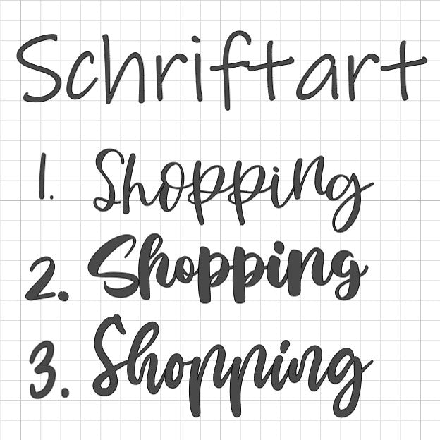 Plotter Schriftzüge 5er Set