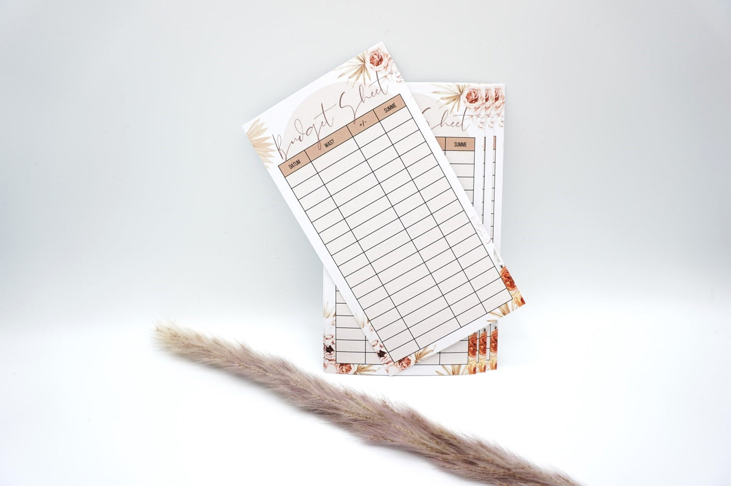 5er Set Budget Sheets