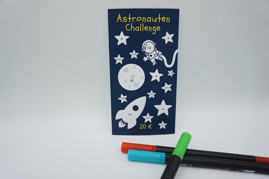 Astronauten Sparchallenge für Kinder